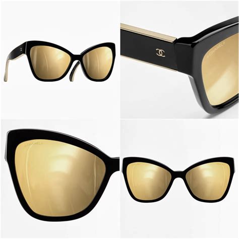 chanel gold glasses|chanel sunglasses gradient lens.